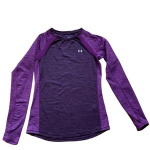 Small Under Armour Cold Gear Authentic Long Sleeve Shirt Purple